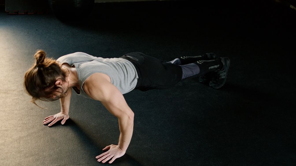 Push-ups for defined collarbone