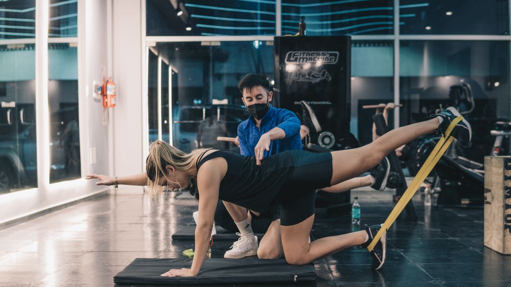 Mini-Band Plank Jacks exercise